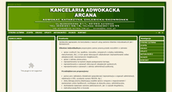 Desktop Screenshot of lex-arcana.com.pl