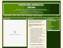 Tablet Screenshot of lex-arcana.com.pl